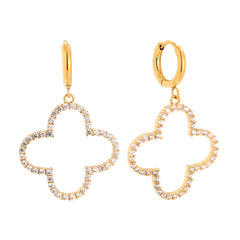 Ohrring glitter gold