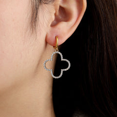 Ohrring glitter gold