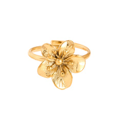 Ring flower gold