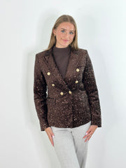 Blazer BZ25-00093 Brown Sequins