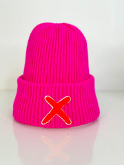 Mütze LUMI X - Orange poppy pink