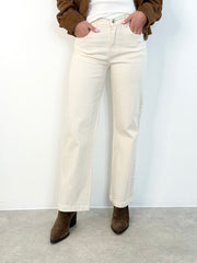 Jeans JS26-00105 Beige Leo Heart