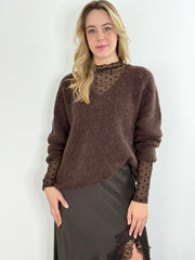 Longsleeve LL25-00071 Brown Dots