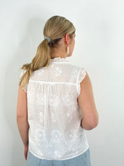 Bluse BL26-00580 White Emroidery
