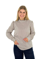 Bluse BL26-00624 Chocolate Torte