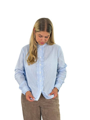 Bluse BL26-00604 Light Blue Stripes