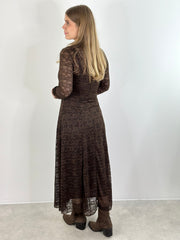 Kleid KD25-00236 Brown Lace