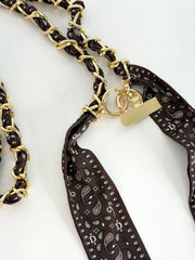 Handykette Paisley Gold BROWN