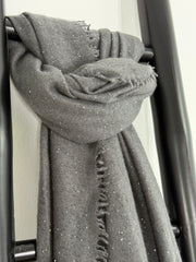 Cashmere Schal Galactic Stars Anthrazit