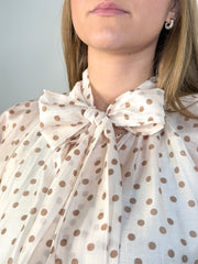 Bluse BL26-00427 Champagne Dots