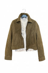 Jacke JK26-00248 Oliv Fringes