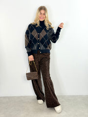 Hose HS26-00340 Glitter Brown
