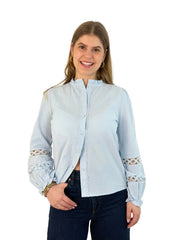 Bluse BL26-00424 Blue