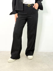 Glitzer Hose HS26-00333 Black