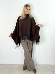 Poncho PL26-00367 Brown