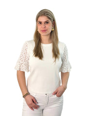 Shirt ST26-00210 White Lace