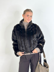 Jacke JK25-00181 Fake Fur Dark Brown