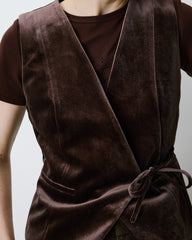 Weste WE26-00064 Velvet Chocolat