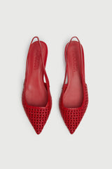 Schuhe SC26-00027 Red Woven