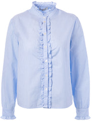 Bluse BL26-00605 Light Blue Stripes