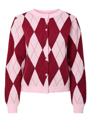 Cardigan CG25-00156 Pink Checks