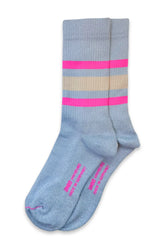 Socken TORONTO GLITZI - light blue / neon pink / toast