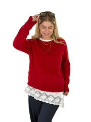 Pullover PL26-00339 Cozy Red
