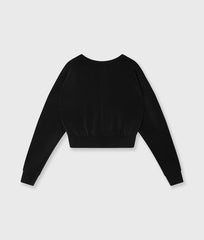 Sweatshirt SW25-00051 Cropped Black