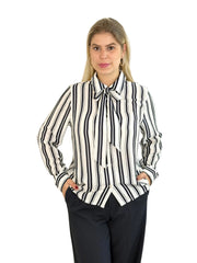 Bluse BL26-00670 Navy Stripes