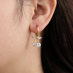 Ohrring cherry gold