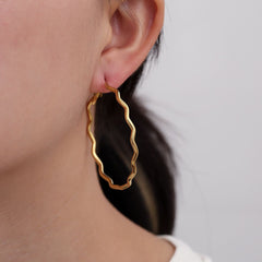 Ohrring Big Twist Gold