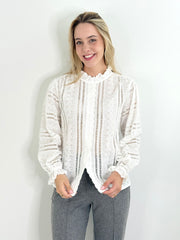 Bluse BL25-00354 White Embroidery