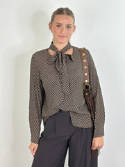 Bluse BL25-00385 Chocolate Dots