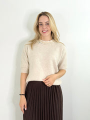 Pullover PL2500208 Beige Necklace