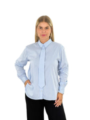Bluse BL26-00607 Blue Stripe
