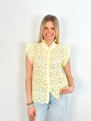 Top TP25-00073 Yellow Lace
