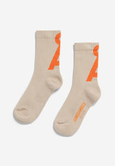 Socken STR25-13 Sand stone-sunset orange