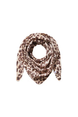 Dreieckstuch Leo Beige Schoko