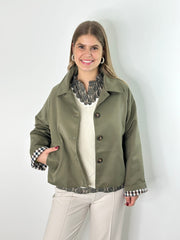 Jacke JK25-00173 Green Trench