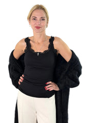 Top TP26 New Black Silk