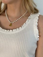 Top TP25-00063 White Ruffles
