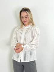 Bluse BL25-00354 White Embroidery
