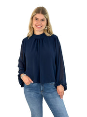 Bluse BL26-00591 Navy