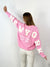 Sweatshirt SW24-00002 Pink Letters