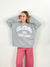 Sweatshirt SW23-00011 Grey Letters