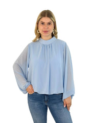 Bluse BL26-00591 Lightblue