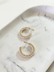 Ohrring glitter pearls