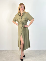 Kleid KD25-00159 Oliv
