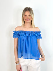 Bluse BL25-00290 Sonic Blue