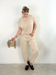 Jeans HS26-00310 beige stripe